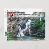 ユネスコ – ウォータートングレイシャ国際的ピースパーク ポストカード (正面/裏面)