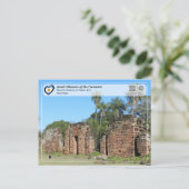 ユネスコ – グアラニのイエズス会 ポストカード (スタンド正面)