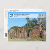 ユネスコ – グアラニのイエズス会 ポストカード (正面/裏面)