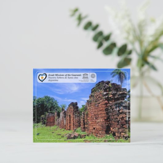 ユネスコ – グアラニのイエズス会 ポストカード (スタンド正面)