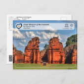 ユネスコ – グアラニのイエズス会 ポストカード (正面/裏面)