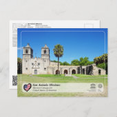 ユネスコ – サンアントニオ – ミッションコンセプシオン ポストカード (正面/裏面)