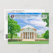 ユネスコ – シャーロテビルのバージニア大学 ポストカード (正面/裏面)