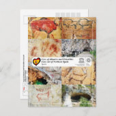 ユネスコ – スペイン北部の旧石器時代の洞窟アート ポストカード (正面/裏面)