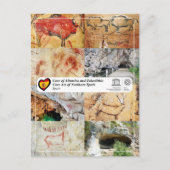 ユネスコ – スペイン北部の旧石器時代の洞窟アート ポストカード (正面)