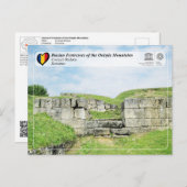 ユネスコ – ダシアン要塞 – コスティ – ブリダル ポストカード (正面/裏面)