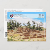 ユネスコ – チャコアステカ – 遺跡National Monument Pos ポストカード (正面/裏面)
