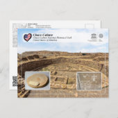 ユネスコ – チャコカルチャー国立歴史公園ポー ポストカード (正面/裏面)