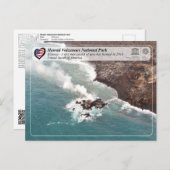 ユネスコ – ハワイ火山NP – 加賀ラウエアはがき ポストカード (正面/裏面)