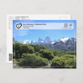 ユネスコ – ロスグラシアレス国立公園 ポストカード (正面/裏面)