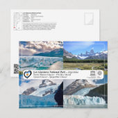ユネスコ – ロスグラシアレス国立公園 ポストカード (正面/裏面)