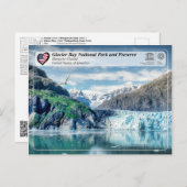 ユネスコ – 氷河ベイNP – マージェリー氷河 ポストカード (正面/裏面)