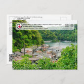 ユネスコ – 石見銀山 – 湯津サービス港 ポストカード (正面/裏面)