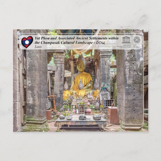 ユネスコ – Vat PhouとChampasakの文化的景観 ポストカード (正面)