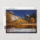 ユネスコWHSヨセミテ国立公園 – ハーフドームポ ポストカード (正面/裏面)