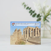 ユネスコWHS古代テーベ – ルクソールの神殿 ポストカード (スタンド正面)