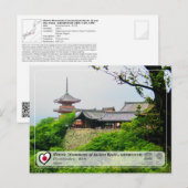 ユネスコWHS古都京都清水寺清水寺 ポストカード (正面/裏面)
