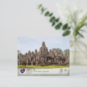 ユネスコWHS – アンコール – バヨン寺院 ポストカード (スタンド正面)