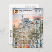 ユネスコWHS – アントニガウディ – カーサバットロ ポストカード (正面/裏面)