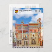 ユネスコWHS – アントニガウディ – カーサヴィーエンス ポストカード (正面/裏面)