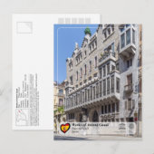 ユネスコWHS – アントニガウディ – パラシオグエル ポストカード (正面/裏面)