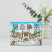 ユネスコWHS – アントニガウディ – パークグエル ポストカード (スタンド正面)