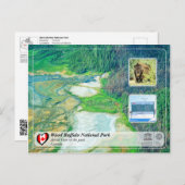 ユネスコWHS – ウッドバッファロー国立公園 ポストカード (正面/裏面)