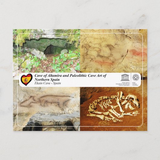 ユネスコWHS – エカイン洞窟/エカインのキュエヴァ ポストカード (正面)