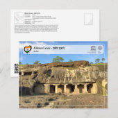 ユネスコWHS – エロラケーブ ポストカード (正面/裏面)