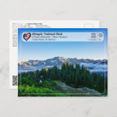 ユネスコWHS – オリンピック国立公園 – 山オリンパス ポストカード (正面/裏面)