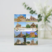 ユネスコWHS – カジュラホモニュメントのグループ ポストカード (スタンド正面)