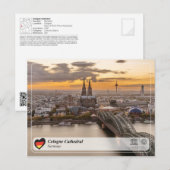 ユネスコWHS – ケルン大聖堂 ポストカード (正面/裏面)