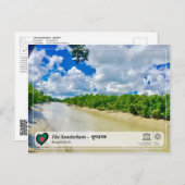 ユネスコWHS -サンダルバン ポストカード (正面/裏面)