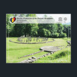 ユネスコWHS – ダシアン要塞 – Sarmizegetusa ポストカード<br><div class="desc">ユネスコWHS Serie – ルーマニアの世界伝統サイトOrastitie山々のダシアン要塞 – フォルタレツィダシジンMunzui Oraustiei - Sarmizegetusaムリュススタイルに建てられた6ダシアン要塞は、紀元前1世紀に作成され、ローマ征服に対する保護としてAD。彼ら遊はロマン・ダチア戦争の重要な役割である。これらの要塞は、軍隊と宗教建築の技術と概念の珍しい融合を示し、クラシカル世界とヨーロッパの鉄時代の後期。サルミセゲツァは、ローマ帝国との戦争の前にダキア人の首都で最も重要な軍隊、宗教的、政治的な中心地であった。高さ1200メートルの山の上に建てられた要塞は、6つの城塞から成り、オラシュタイ山脈の戦略的な防衛体制の中核だった。名前：オラスティー山脈のダシアン要塞サイト：サルミゼッタサカントリー：ルーマニア場所：フネダラ郡碑文1999カテゴリ：文化(ii)(iii)(iv)ユネスコ参照： 906-001特集：カードの裏面にQRコードを持っているサイトについてのより多くの情報をナビゲートする。</div>