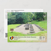 ユネスコWHS – ダシアン要塞 – Sarmizegetusa ポストカード (正面/裏面)