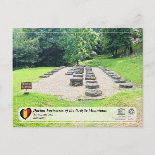 ユネスコWHS – ダシアン要塞 – Sarmizegetusa ポストカード (正面)