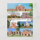 ユネスコWHS – デリーのHumayun's Tomb ポストカード (正面)