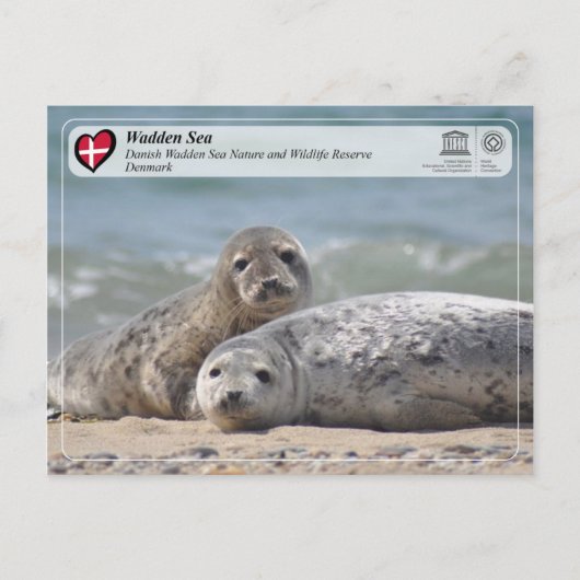 ユネスコWHS – デンマークの和田海 ポストカード (正面)