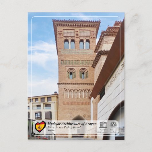 ユネスコWHS – トッレ・イグレシアデサンペドロ ポストカード (正面)