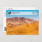 ユネスコWHS – ナミブサンドシー ポストカード (正面/裏面)