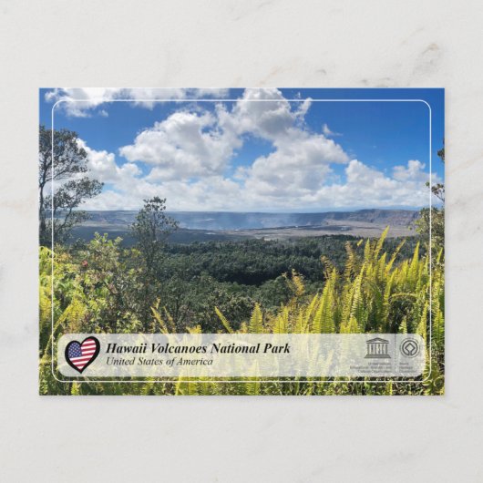 ユネスコWHS – ハワイ火山国立はがき ポストカード (正面)