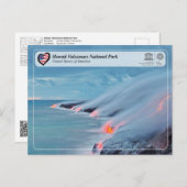 ユネスコWHS – ハワイ火山国立公園郵便 ポストカード (正面/裏面)
