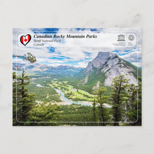 ユネスコWHS – バンフ国立公園 ポストカード (正面)