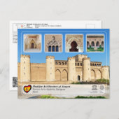 ユネスコWHS – パラシオデラアルジャフェリア ポストカード (正面/裏面)