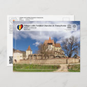 ユネスコWHS – ビエルタンの村はがき ポストカード (正面/裏面)