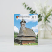 ユネスコWHS – ブデティの聖ニコラス教会 ポストカード (スタンド正面)