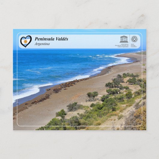 ユネスコWHS – ペニスルアヴァルデス ポストカード (正面)