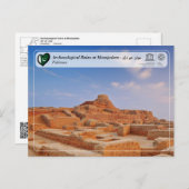 ユネスコWHS – モエンジョダロの遺跡 ポストカード (正面/裏面)