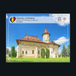 ユネスコWHS – モルダビアの教会 – Suceava ポストカード<br><div class="desc">UNESCO WHS Serie – ルーマニアの世界伝統サイトMoldaviaの教会 – Bisericile pictate din nordul Moldvei - St George of Suceava - 15世紀後半から16世紀後半にかけて建てられた北モルドビアの8つの教会は、フレスコ画で覆われた外壁はビザンチン美術の最高傑作であインスパイアり、特に保存。壁の飾り付けとは程遠く、絵画型枠は全ての面を体系的に覆い、宗教的なテーマの完全なサイクルを表しており、その例外的な構成、キャラクターの優雅さ、色の調和は周囲の国の側面と完全に調和している。Suceava教会は「聖ヨハネ新修道院」の一部であり、1514年にボグダンによって設立された。外側にフレスコ色彩の鮮やかースがあり、その地域に典型的である。"St John the New"は、トルコ占領時代に説教し、その後セタテアルブチ（ウクライナ）で殉教したモルダビアンの僧である。名前：モルダビアの教会サイト：聖ジョージ教会スセアヴァ国：ルーマニア場所：スセアヴァ、スセアヴァ郡碑文：1993カテゴリ：文化(i)(iv)ユネスコ参照：598-006特集：カードの裏面にQRコードを持っているサイトについてのより多くの情報をナビゲートする。</div>