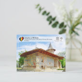 ユネスコWHS – モルダヴィアの教会 – Voronet ポストカード (スタンド正面)